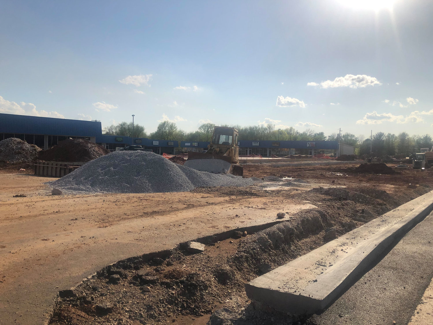 Blue Iguana Car Wash is planning a summer opening for a location at 3155 S. Campbell Ave. The project is shown under construction last week.